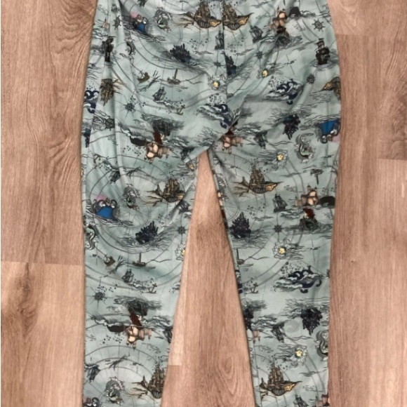 Disney Nautical Map Print Lounge Pants 4XL - Picture 2 of 10